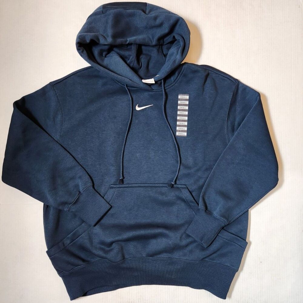 Nike Phoenix Fleece Oversized Hoodie Women’s Small Armory Navy